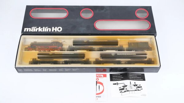 Märklin H0 2854 Güterzug Mannesmann Röhrenzug DB Wechselstrom