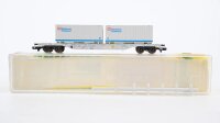 Minitrix N 13823 Containertragwagen Stückfracht...