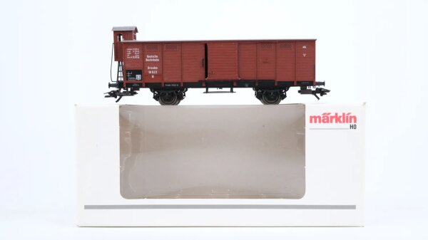 Märklin H0 46160 Gedeckter Güterwagen mit Bremserhaus  Gl Dresden der DRG
