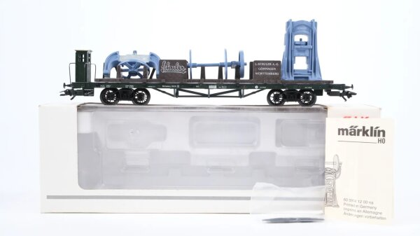 Märklin H0 48001 Museumswagen (Museum 2001) Flachwagen + Ladung "Schuler" WEG
