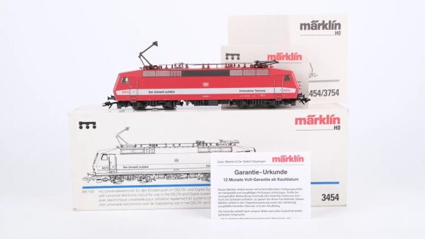 Märklin H0 3454 E-Lok AEG BR 120 002-1 DB Wechselstrom Delta Digital