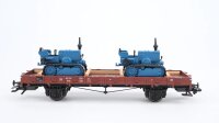 Märklin H0 46363 Rungenwagen mit LANZ-Bulldogs  R 02...