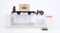 Märklin H0 46843 Flachwagen mit Überseekiste...