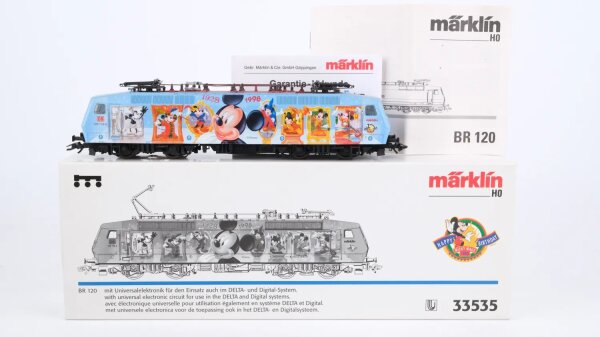 Märklin H0 33535 E-Lok Happy Birthday Micky Maus BR 120 119-3 DB Wechselstrom Delta Digital