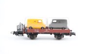 Sachsenmodelle H0 78335 Niederbordwagen mit 2 Post...