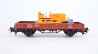 Märklin H0 4424 Niederbordwagen (mit Planierraupe)...
