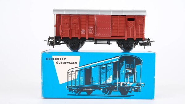 Märklin H0 4605 Gedeckter Güterwagen "braun" mit Bremserhaus  K3 der DB