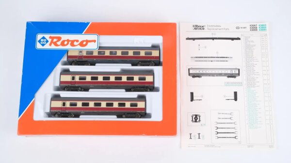 Roco H0 43068 3 Ergänzungswagen VT 11.5 Gleichstrom