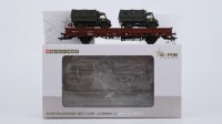 Märklin H0 46958 Niederbordwagen mit Unimog  Kls 443...