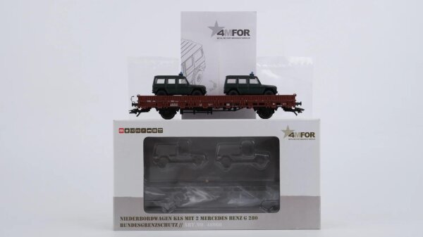 Märklin H0 46966 Niederbordwagen mit Mercedes Benz G 280 Kls 443 der DB