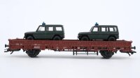 Märklin H0 46966 Niederbordwagen mit Mercedes Benz G 280 Kls 443 der DB