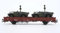 Märklin H0 46953 Rungenwagen mit Spähpanzerwagen Fennek  Kbs 443 der DB AG