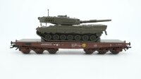 Märklin H0 48683 Schwerlast-Flachwagen mit Kampfpanzer Leopard 2  Sammp der ÖBB