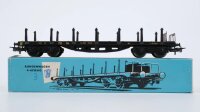 Märklin H0 4516 Flachwagen mit Rungen SSka DB