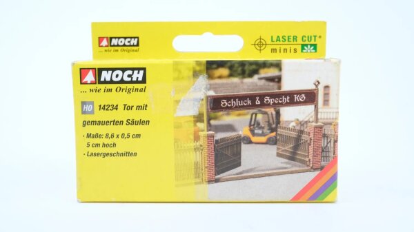 NOCH H0 14234 Tor mit gemauerten Säulen