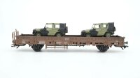 Märklin H0 46967 Rungenwagen KBS mit 2 MB Wolf DSB