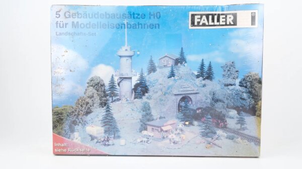 Faller H0 5 Gebäudebausätze Landschafts-Set