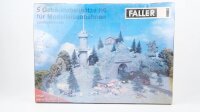 Faller H0 5 Gebäudebausätze Landschafts-Set