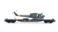 Märklin H0 47019 Flachwagen Rs 684 Bell Hubschrauber DB