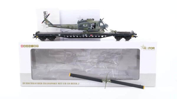 Märklin H0 47013 Hubschrauber-Transport mit UH-1D Heer DB