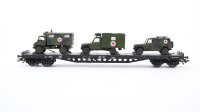 Märklin H0 47015 Flachwagen mit Rungen  Rs 684 der DB AG