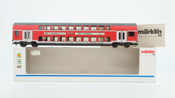 Märklin H0 43588 Doppelstockwagen 2.Kl. "ASS+C-ratiopharm" DB