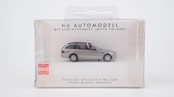 Busch H0 5634 Polizeifahrzeug Bitte folgen