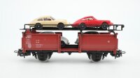 Märklin H0 4613 Autotransportwagen mit 4 PKW (Porsche/VW) DB