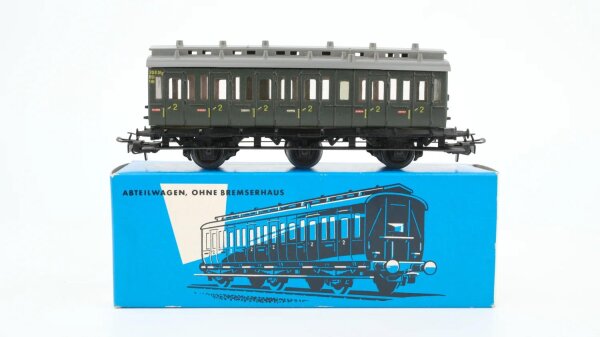 Märklin H0 4004 Abteilwagen ohne Bremserhaus 2. Kl. (dunkelblaue OVP)