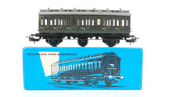 Märklin H0 4004 Abteilwagen ohne Bremserhaus 2. Kl. (dunkelblaue OVP)