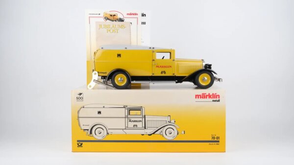 Märklin Metall 1990 Post Paketauto Reichspost mit Zertifikat  Schlüssel Licht