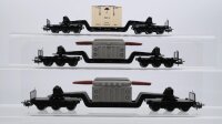 Märklin H0 Konvolut Tiefladewagen Trafo AEG Kiste...
