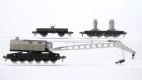 Fleischmann H0 Konvolut Kranwagen Kranschutzwagen...