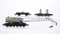 Fleischmann H0 Konvolut Kranwagen Kranschutzwagen Gegengewichtswagen DB