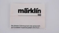 Märklin H0 4421 Bierwagen ANDECHS (Kühlwagen)  Ichqrs 377 der DB