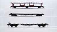 Fleischmann H0 Konvolut Autotransportwagen Rungenwagen DB