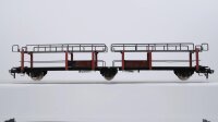 Fleischmann H0 Konvolut Autotransportwagen Rungenwagen DB