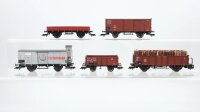 Fleischmann ua H0 Konvolut gedeckte Güterwagen 50...
