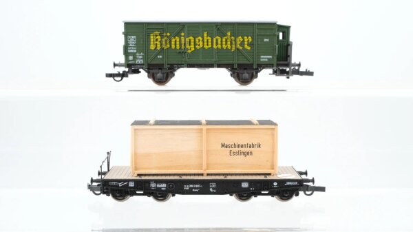 Roco H0 Konvolut Kühlwagen Königsbacher Schwerlastwagen mit Kiste DB ua