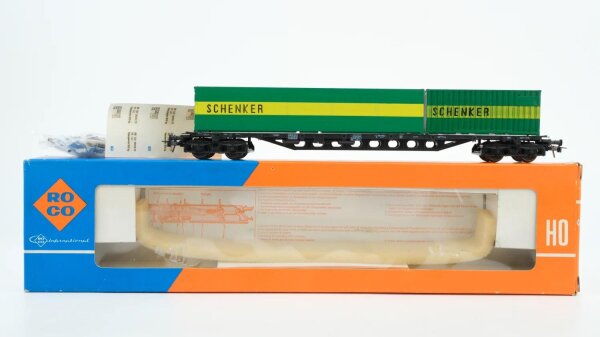 Roco H0 4362 Schwerlastwagen mit Container (Schenker) DB