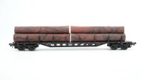 Roco H0 4360 Rungenwagen mit Baumstämmen DB