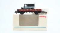 Märklin H0 84504 Niederbordwagen mit Lkw  X der DRG
