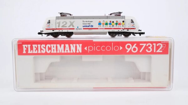 Fleischmann N 967312 E-Lok BR 128 "12X Unicef" ADtranz