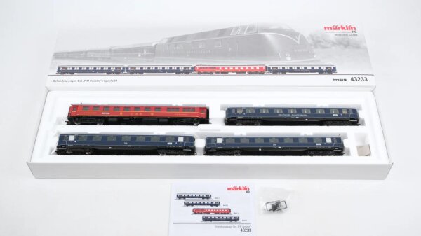Märklin H0 43233 Personenwagenset Schnellzugwagen F 41 Senator 4-tlg DB