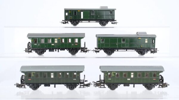 Märklin H0 Konvolut Donnerbüchsen 2./3. Kl. Gepäckwagen