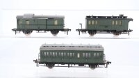 Fleischmann H0 Konvolut Abteilwagen 1./2. Kl. Gepäckwagen DR ua