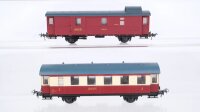 Unbekannt H0 Konvolut Umbauwagen 3. Kl. Gepäckwagen...