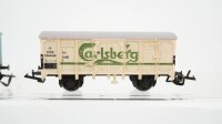 BTTB TT Konvolut gedeckte Güterwagen Carlsberg DSB