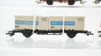 Unbekannt TT Konvolut Rungenwagen teilbeladen Containertragwagen Deutrans DR ua