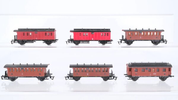 BTTB TT Konvolut Donnerbüchsen Umbauwagen 3. Kl. Gepäckwagen K.P.E.V.
